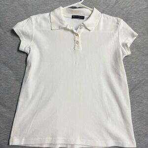 Brandy Melville White Collared Tee